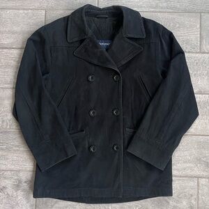 London fog cotton black peacoat